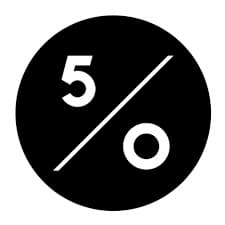 50% FIFTY PERCENT